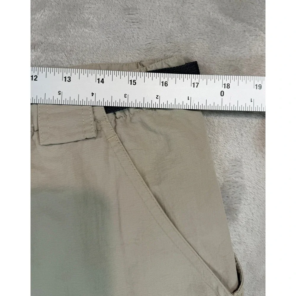 Vintage The North Face Mens Cargo Shorts Hiking Belted Khaki 10
